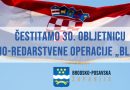 Čestitka Brodsko-posavske županije povodom 30. obljetnice VRO BLJESAK